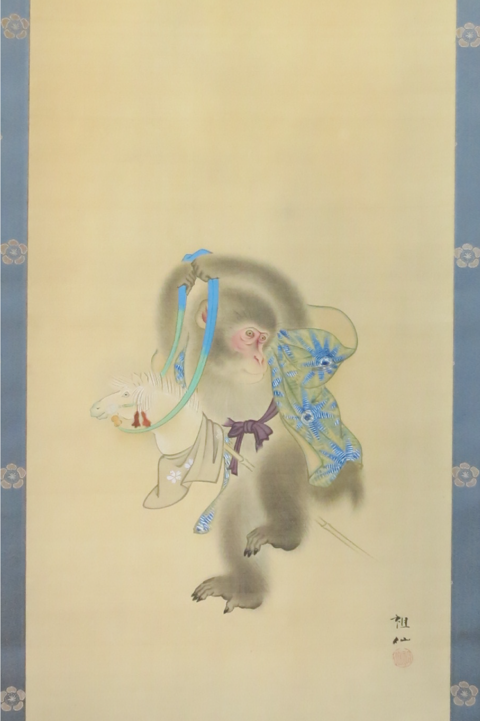 竹馬に猿－Monkey on bamboo horse－