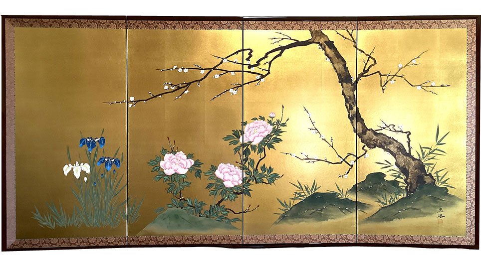 梅・牡丹・あやめ－Spring flowers－