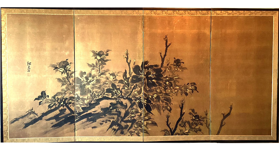 墨絵牡丹－Peony in black ink－